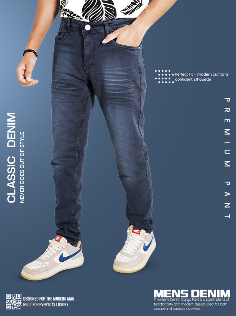 Denim Pants Deep  Colors