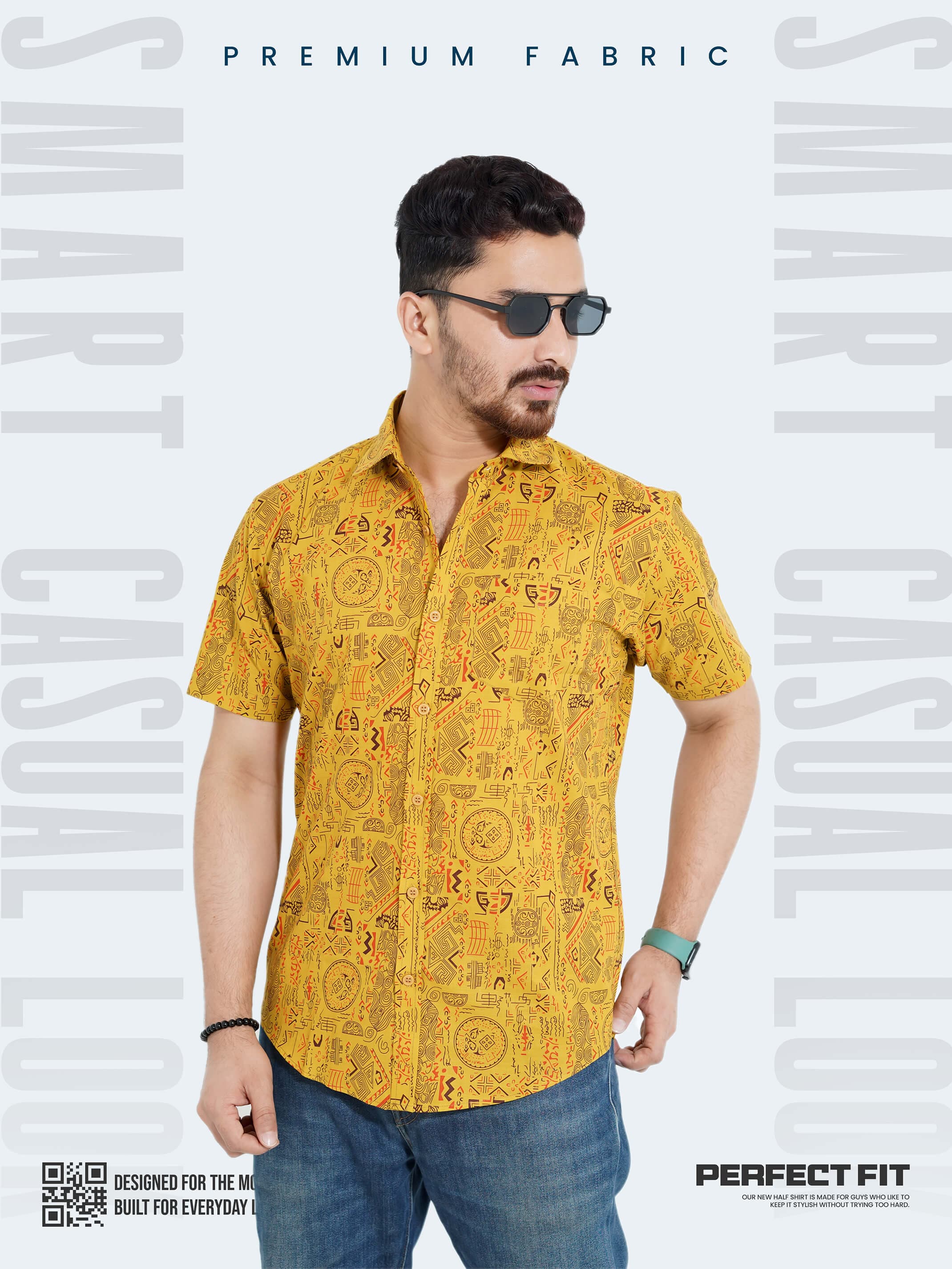 Urban Style Half Shirt – Cool & Comfortable