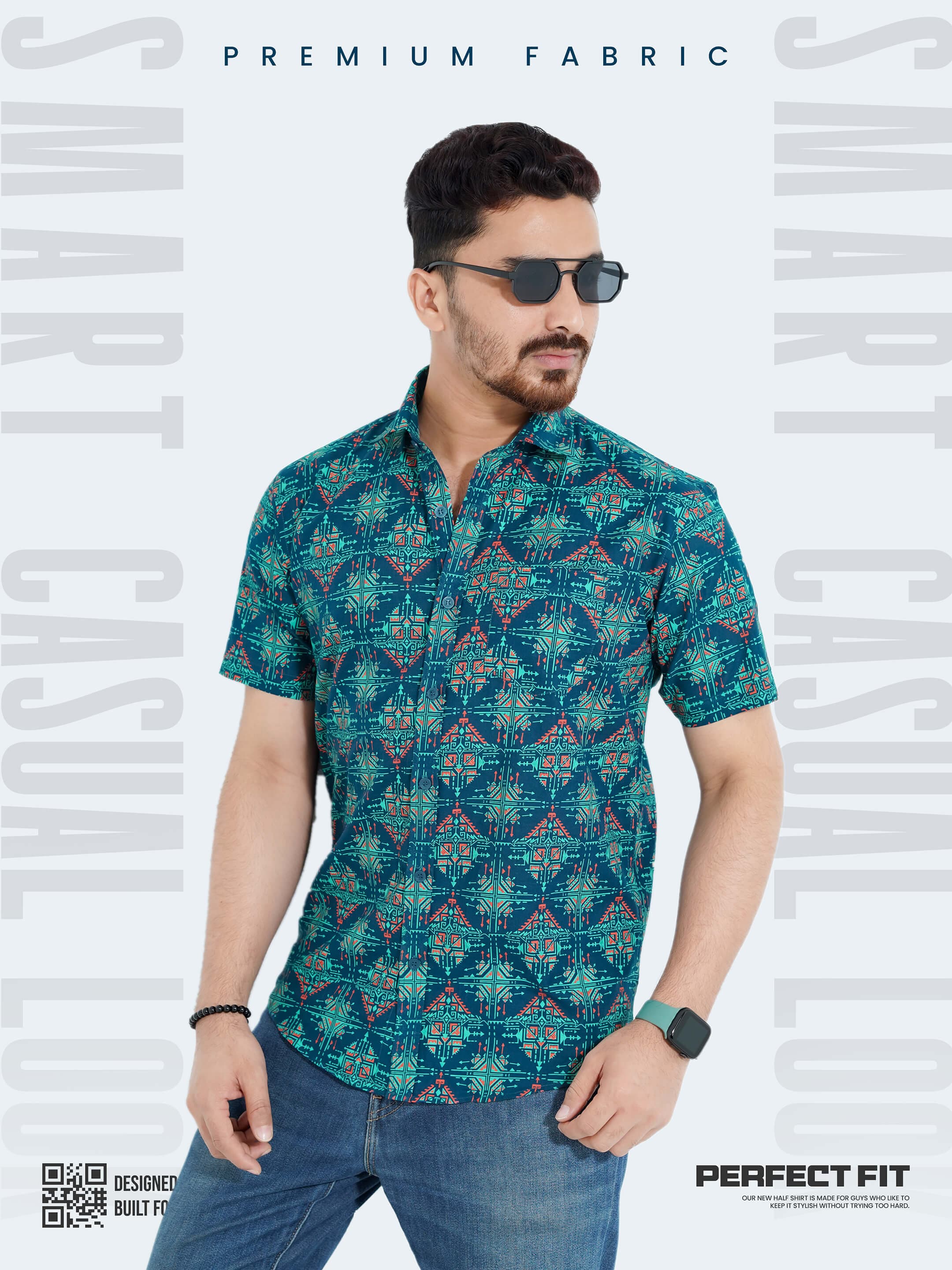 Classic Fit Half Sleeve Shirt – Everyday Comfort
