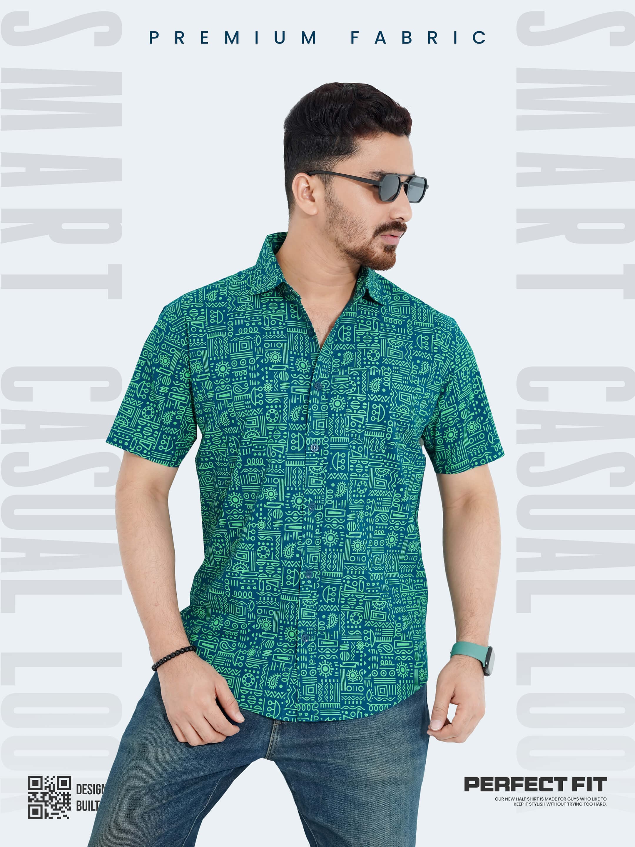 Premium Casual Half Shirt – Smart & Stylish