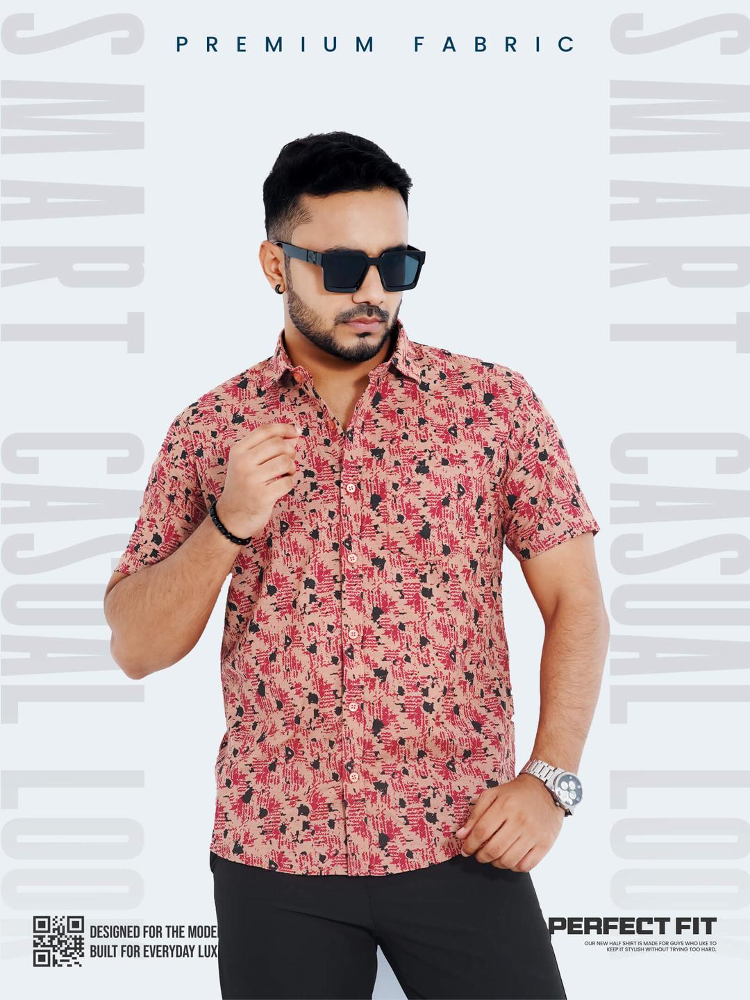 Trendy Men's Printed Casual Shirt