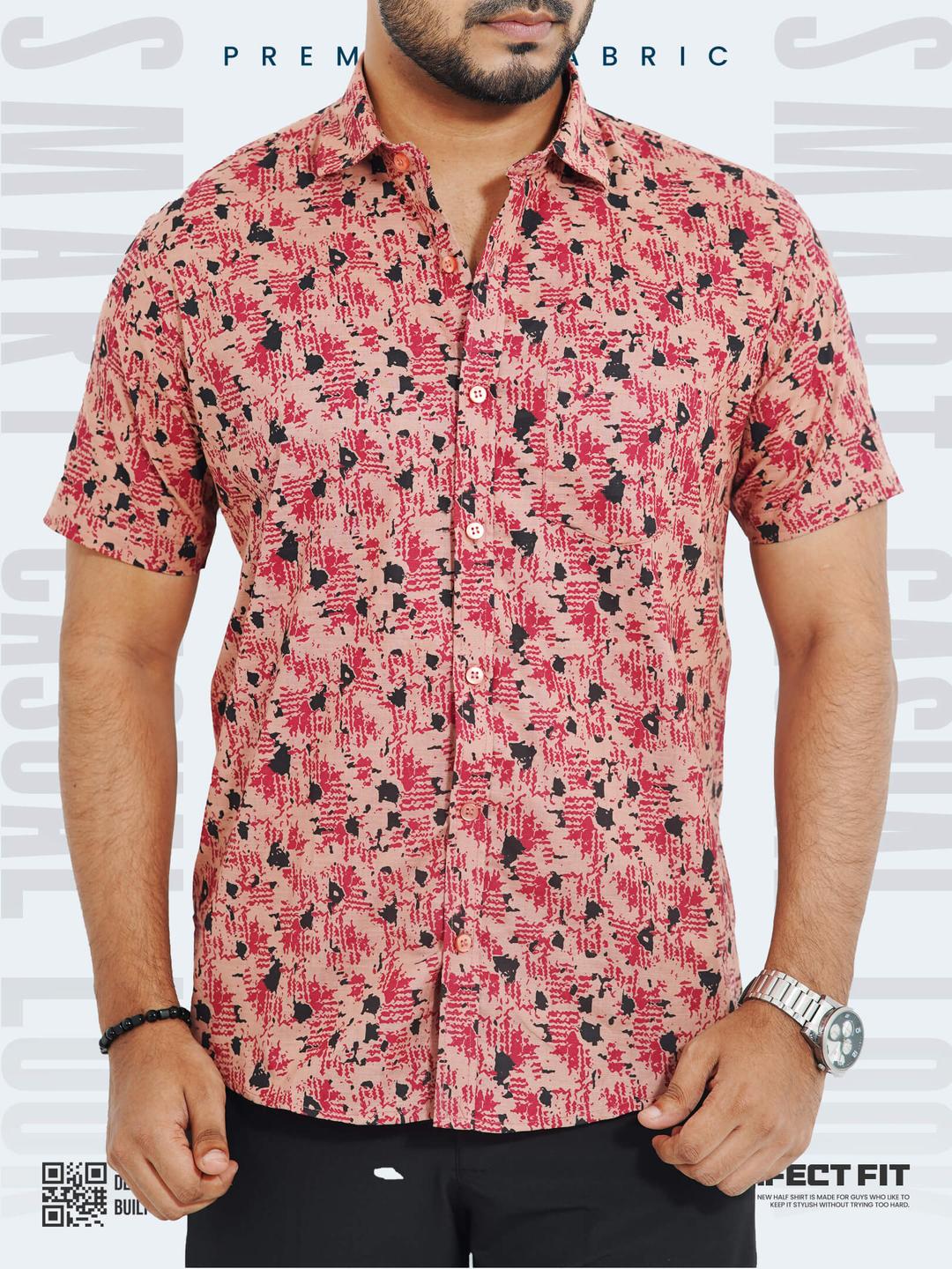 Trendy Men's Printed Casual Shirt