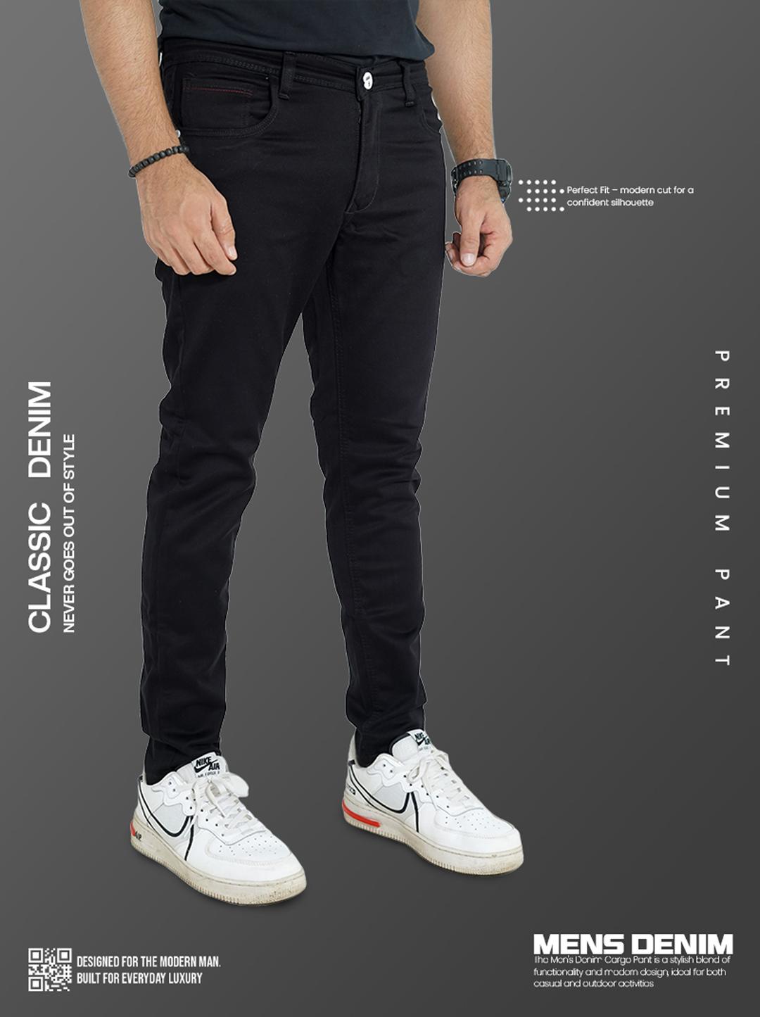 Trendy Black Denim Pants Collection