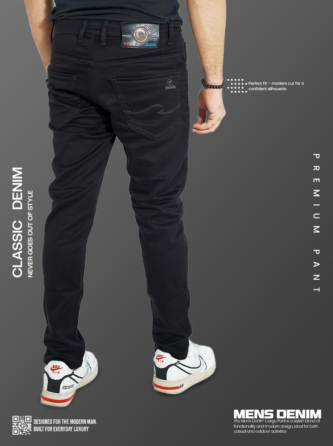 Trendy Black Denim Pants Collection