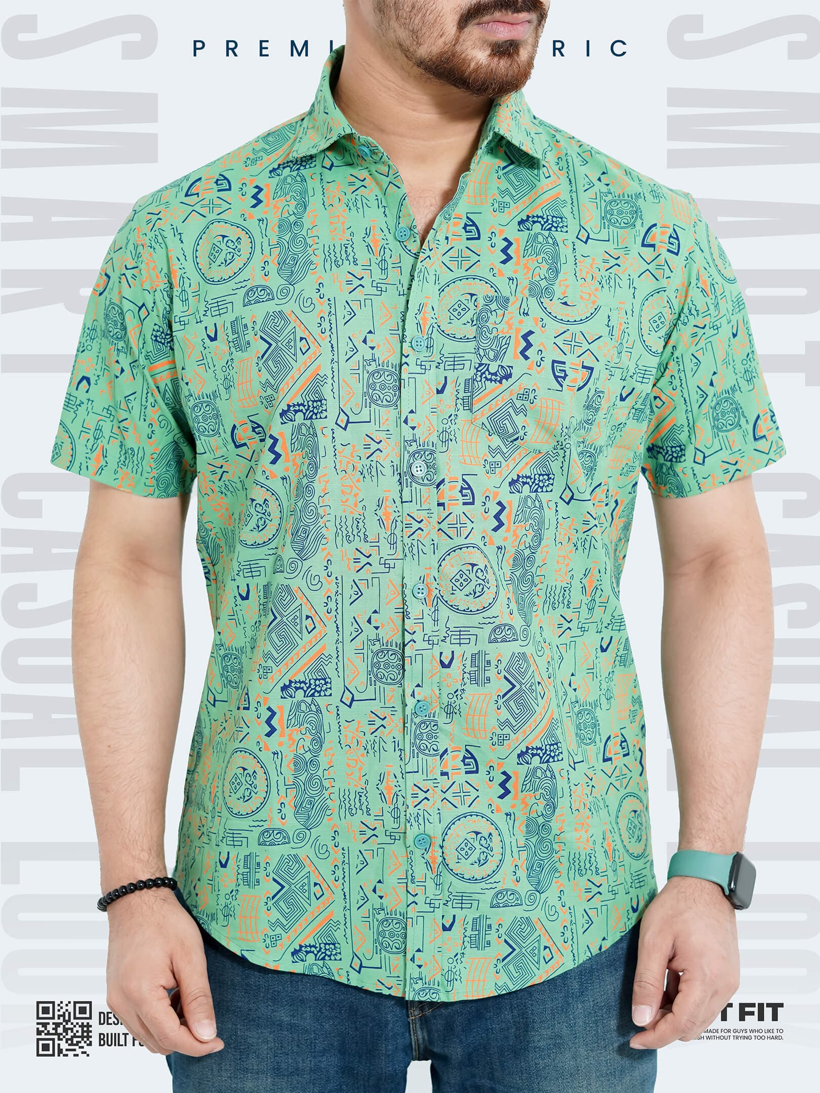 Stylish Printed Half Shirt – Stand Out Style