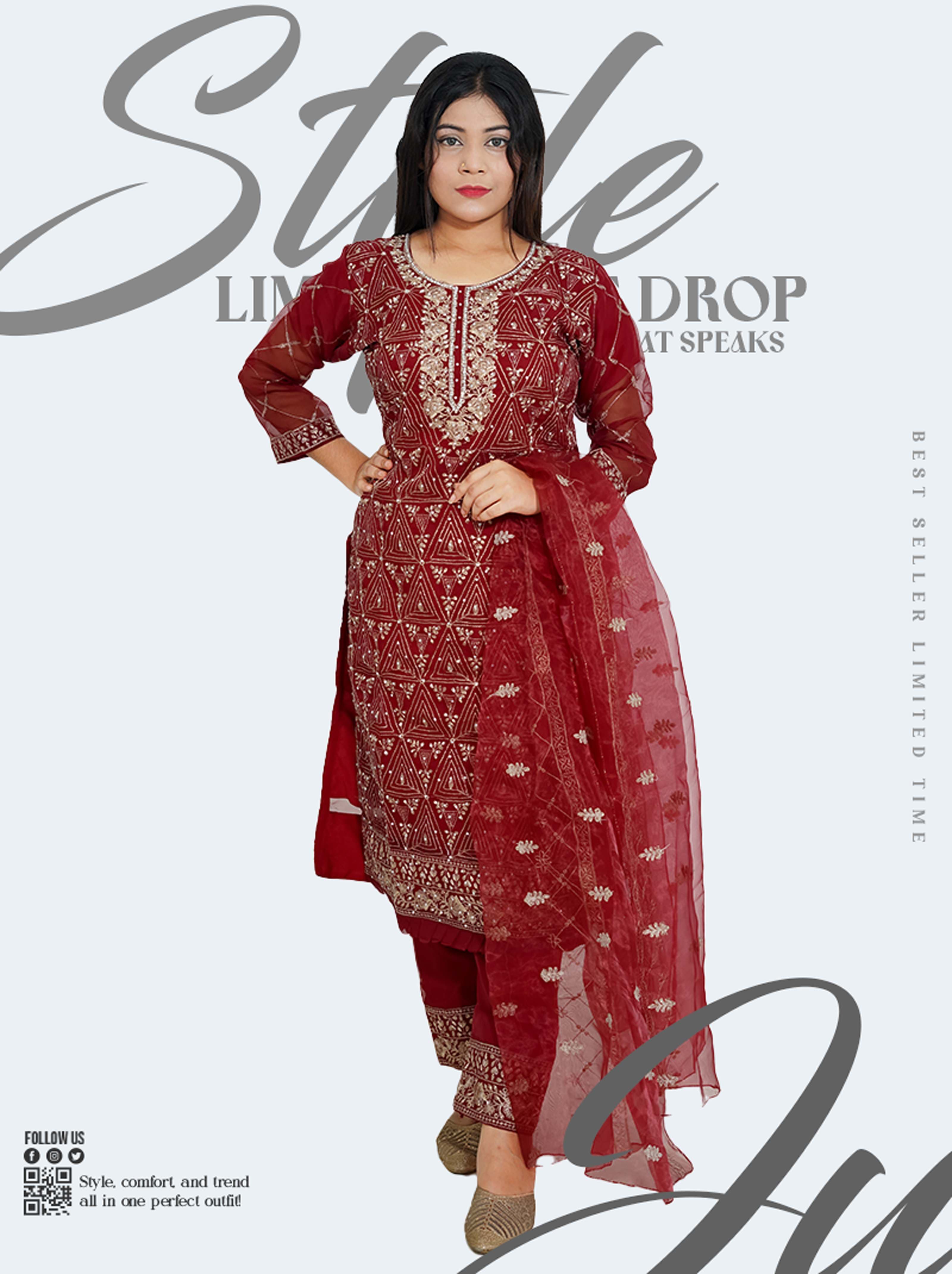 Trendy Three-Piece Set for a Stylish You